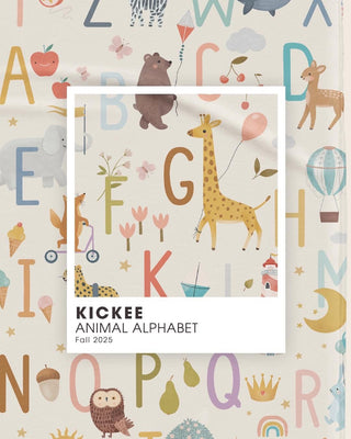 Long Sleeve Pajama Set in Animal Alphabet