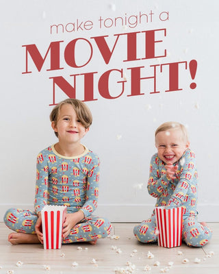 Long Sleeve Pajama Set Stormy Sea Movie Night