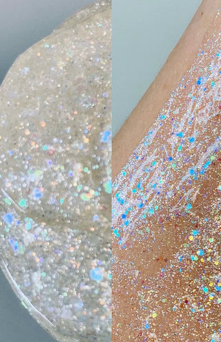 Birthday Everyday Party Cake Scented Holo-iridescent Glitter Body Gel 6 oz.