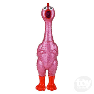 24" Giant Sparkle Rubber Chicken – Screaming & Screeching Chicken