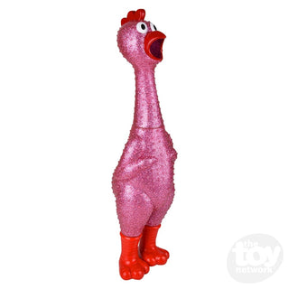 24" Giant Sparkle Rubber Chicken – Screaming & Screeching Chicken