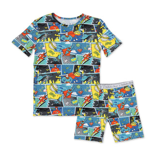 Justice League Heroes Kids Bamboo Short Set