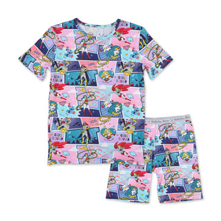 Justice League Heroines Kids Bamboo Short Set