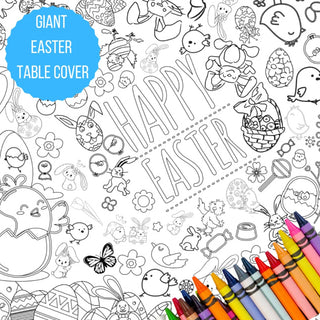 Easter Coloring Tablecloth