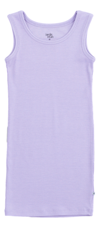 Lavender Ribbed Tank Dress