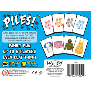 Piles™ Card Game – The Fast-Paced Matching Game for Family Game Night, Parties & Travel