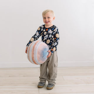 Long Sleeve Crew Neck Tee Midnight Space Dream