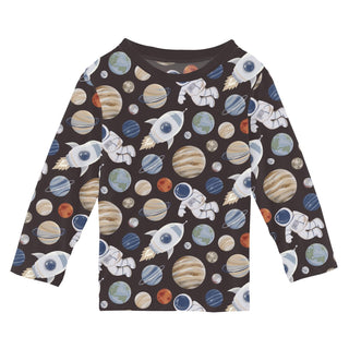 Long Sleeve Crew Neck Tee Midnight Space Dream