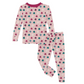 Kickee Pants Print Long Sleeve Pajama Set: Baby Rose Happy Ghosts/Baby Rose Happy Gumdrops