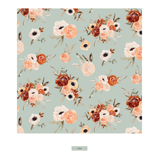 Long Sleeve Pajama Set Aloe Fall Floral