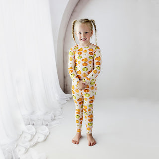 Long Sleeve Pajama Set Baby Rose Pumpkin Patch