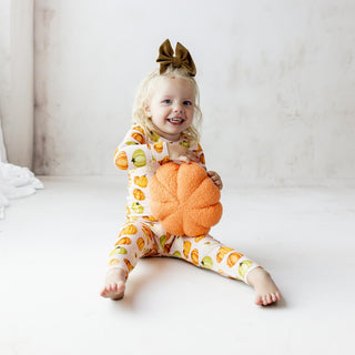 Long Sleeve Pajama Set Baby Rose Pumpkin Patch