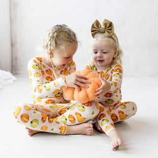 Long Sleeve Pajama Set Baby Rose Pumpkin Patch