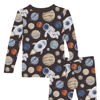 Long Sleeve Pajama Set Midnight Space Dream