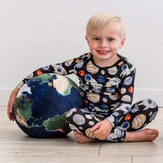 Long Sleeve Pajama Set Midnight Space Dream