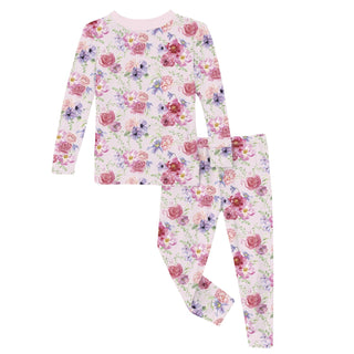 Long Sleeve Pajama Set in Shrinking Violet Dreamy Floral