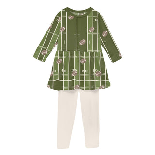 Long Sleeve Playtime Outfit Set Pesto Football