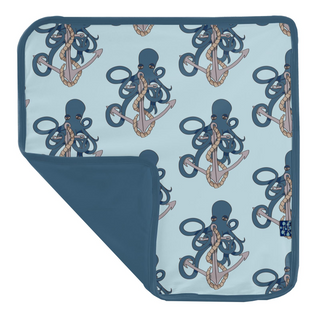 Bamboo Print Lovey: Spring Sky Octopus Anchor