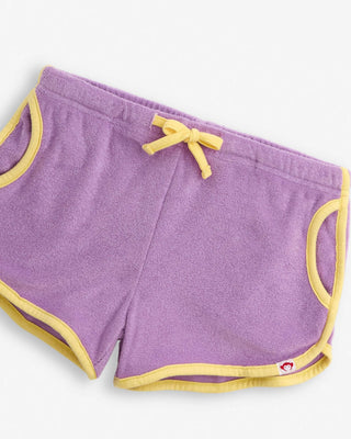 Lilac Terry Sierra Shorts – Girls Drawstring Shorts with Pockets