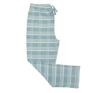 Blue Plaid Relaxed Bamboo Lounge Pajama Pants