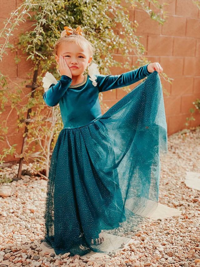 Joy by Teresita Orillac: The Brave Princess Teal Costume Dress