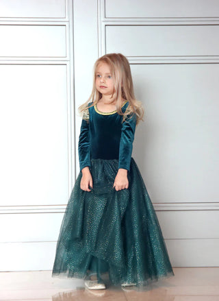 The Brave Princess Teal Costume Dress