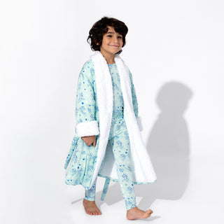 Kids Bamboo Sherpa Robe PAW Patrol: Valentine's Blue