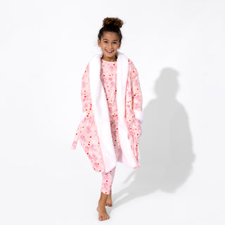 Kids Bamboo Sherpa Robe PAW Patrol: Valentine's Pink