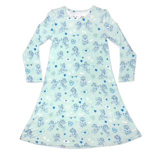 Kids Bamboo Dress/Nightgown: PAW Patrol Valentine's Blue