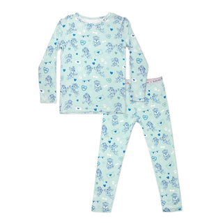 Kids Bamboo Pajamas: PAW Patrol Valentine's Blue