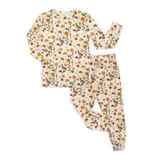 Toadstool Garden Two-Piece Bamboo Long Sleeve Pajama Set