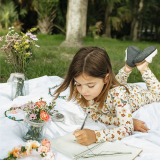 Toadstool Garden Two-Piece Bamboo Long Sleeve Pajama Set