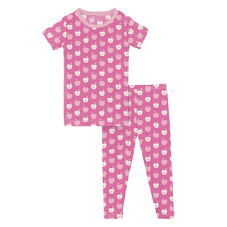 Bamboo Print Short Sleeve Pajama Set: Tulip Johnny Appleseed