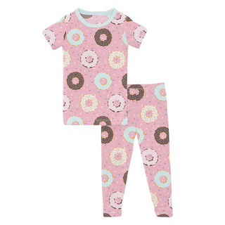 Short Sleeve Pajama Set Cake Pop Donuts and Sprinkles