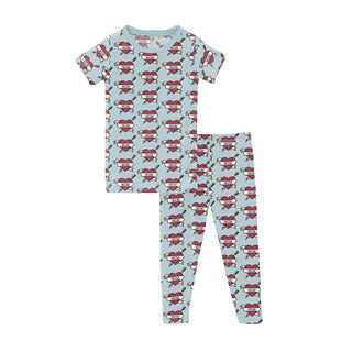 Short Sleeve Pajama Set in Mom Tattoo