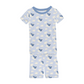 Short Sleeve Pajama Set with Shorts: Dew Flying Pigs
