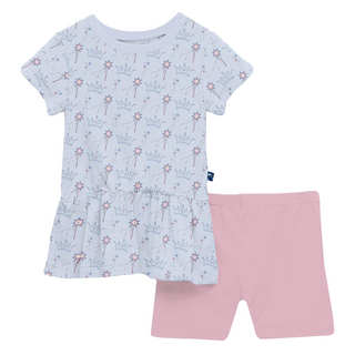 Bamboo Short Sleeve Playtime Outfit Set: Dew Magical Princess