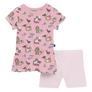 Short Sleeve Playtime Outfit Set Cake Pop Berry Picking