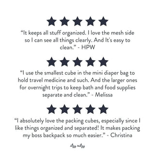 Pack Like A Boss™ Packing Cubes in Taupe Checkerboard