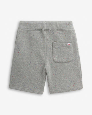 Painted Grey Heather Preston Shorts – Boys Pull-On Shorts with Adjustable Drawstring & Pockets