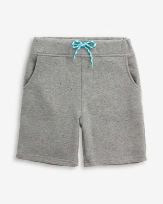Painted Grey Heather Preston Shorts – Boys Pull-On Shorts with Adjustable Drawstring & Pockets