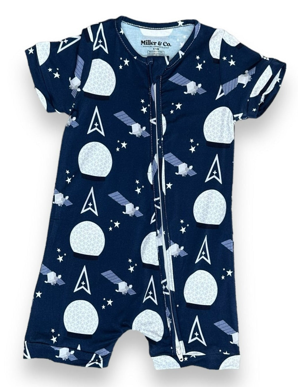 Bamboo Shortie Romper in Space Force