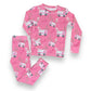 Bamboo Two Piece Pajama Set in Pink EMS