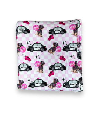 Bamboo Swaddle in Pink Police