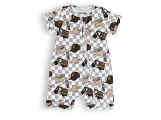 Bamboo Shortie Romper in Package Delivery