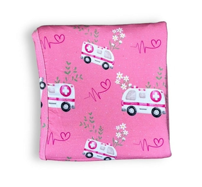 Bamboo Swaddle in Pink EMS