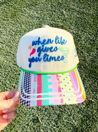 When Life Gives You Limes Hat – Embroidered Canvas Snapback