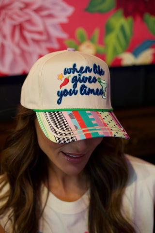 When Life Gives You Limes Hat – Embroidered Canvas Snapback