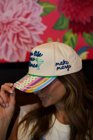 When Life Gives You Limes Hat – Embroidered Canvas Snapback