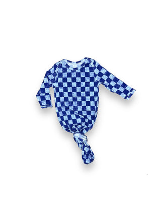 Checkered Police Patrol Knotted Gown